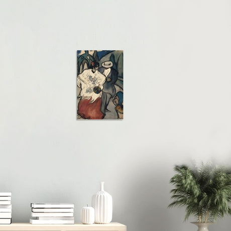 The Couple (espagnol), by Pablo Picasso 1901 | Vintage Collection | wall Art prints - Wood Prints - 30x45 cm / 12x18″ - 10 mm