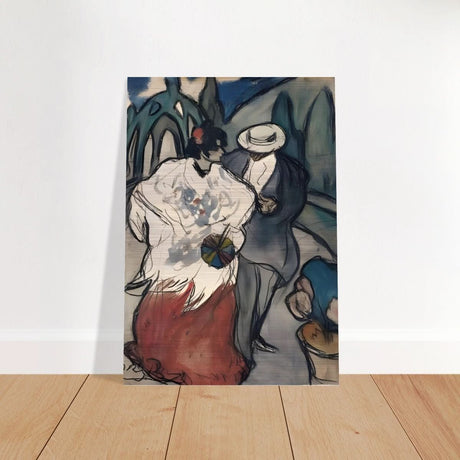 The Couple (espagnol), by Pablo Picasso 1901 | Vintage Collection | wall Art prints - Brushed Aluminum Print - 70x100 cm / 28x40″ - 