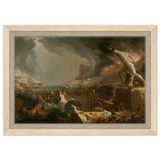 The Course of Empire – Destruction by Thomas Cole | Classic Historical Art Print - Framed Canvas - 20x30 cm / 8x12″ - Wood frame