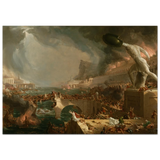 The Course of Empire – Destruction by Thomas Cole | Classic Historical Art Print - Fine Art Poster - 70x100 cm / 28x40″ - 