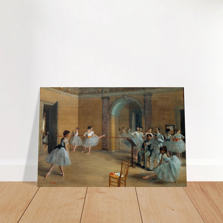 The Dance Foyer at The Opera, 1872 – Edgar Degas Wall Art Print - Brushed Aluminum Print - 40x60 cm / 16x24″ - 