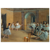 The Dance Foyer at The Opera, 1872 – Edgar Degas Wall Art Print - Fine Art Poster - 70x100 cm / 28x40″ - 