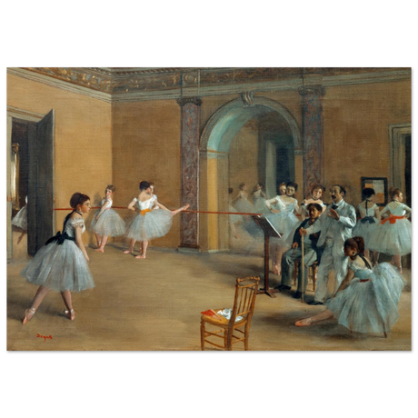 The Dance Foyer at The Opera, 1872 – Edgar Degas Wall Art Print - Fine Art Poster - 70x100 cm / 28x40″ - 