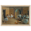 The Dance Foyer at The Opera, 1872 – Edgar Degas Wall Art Print - Framed Canvas - 30x45 cm / 12x18″ - Wood frame