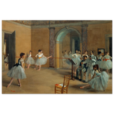 The Dance Foyer at The Opera, 1872 – Edgar Degas Wall Art Print - Wood Prints - 40x60 cm / 16x24″ - 