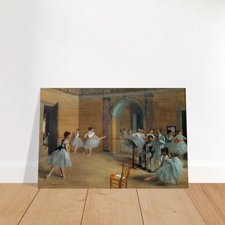 The Dance Foyer at The Opera, 1872 – Edgar Degas Wall Art Print - Brushed Aluminum Print - 20x30 cm / 8x12″ - 