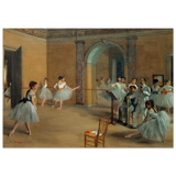 The Dance Foyer at The Opera, 1872 – Edgar Degas Wall Art Print - Wood Prints - 70x100 cm / 28x40″ - 