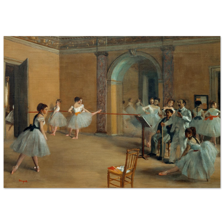 The Dance Foyer at The Opera, 1872 – Edgar Degas Wall Art Print - Wood Prints - 70x100 cm / 28x40″ - 