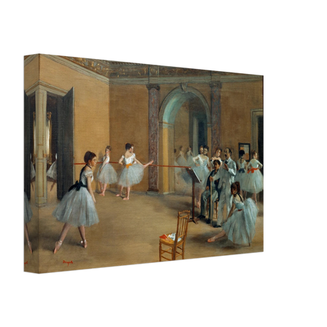 The Dance Foyer at The Opera, 1872 – Edgar Degas Wall Art Print - Canvas - 20x30 cm / 8x12″ - 
