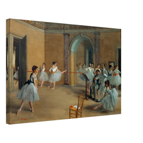 The Dance Foyer at The Opera, 1872 – Edgar Degas Wall Art Print - Canvas - 40x60 cm / 16x24″ - 