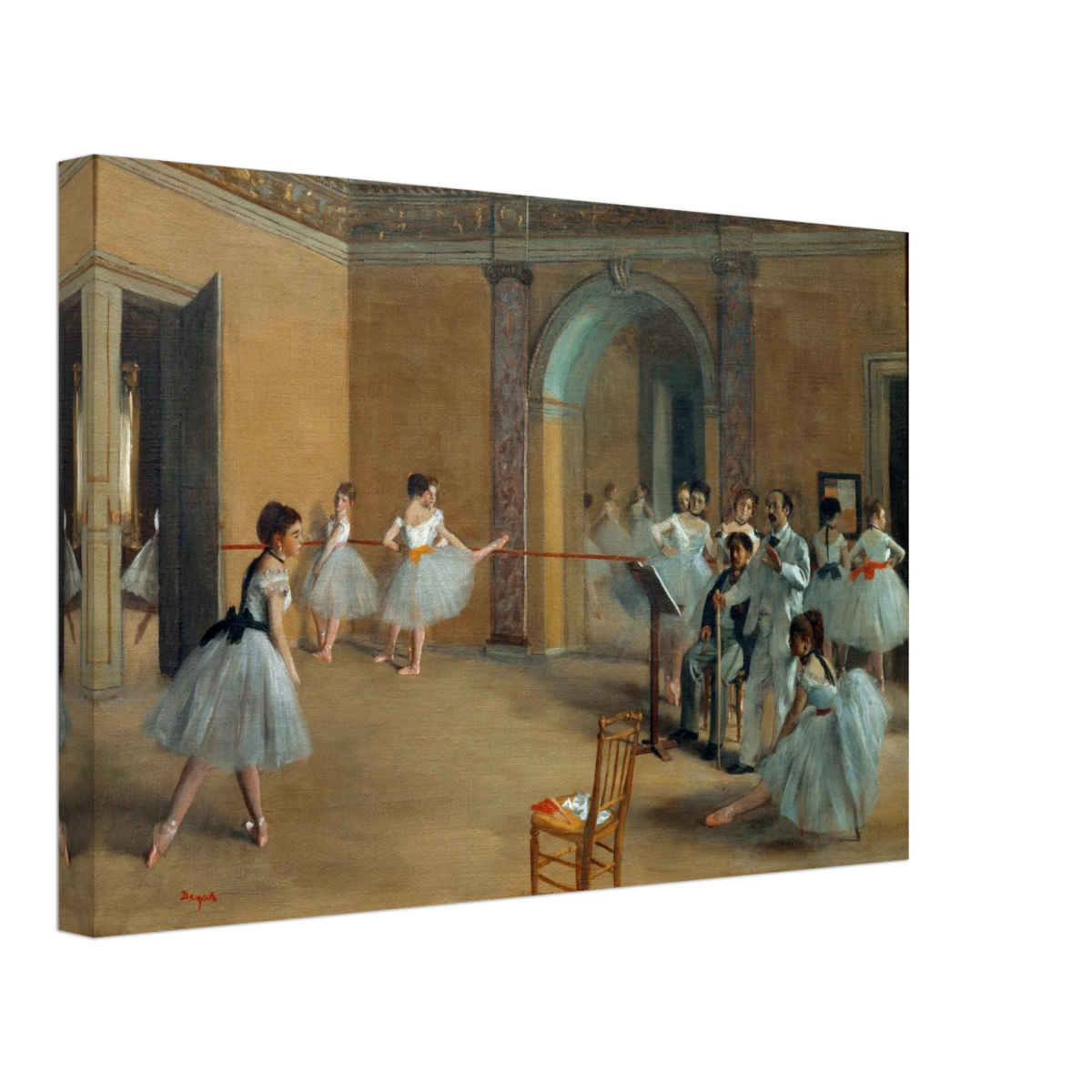 The Dance Foyer at The Opera, 1872 – Edgar Degas Wall Art Print - Canvas - 30x45 cm / 12x18″ - 