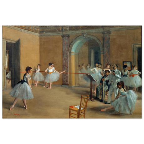 The Dance Foyer at The Opera, 1872 – Edgar Degas Wall Art Print - Fine Art Poster - 60x90 cm / 24x36″ - 