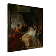 The Death of Leonardo da Vinci in the Arms of François by François - Guillaume Ménageot | Vintage wall art print - Canvas - 50x50 cm / 20x20″ - 