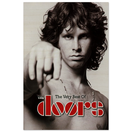 The Doors – A Tribute to Jim Morrison & Rock’s Poetic Rebel - 30x45 cm / 12x18″ - Wood Prints - 