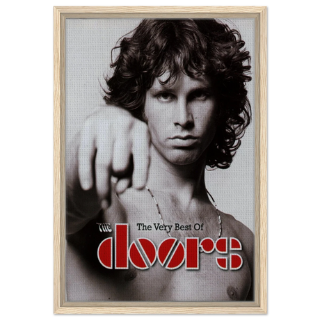 The Doors – A Tribute to Jim Morrison & Rock’s Poetic Rebel - 40x60 cm / 16x24″ - Framed Canvas - Wood frame