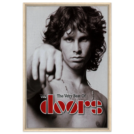 The Doors – A Tribute to Jim Morrison & Rock’s Poetic Rebel - 60x90 cm / 24x36″ - Framed Canvas - Wood frame