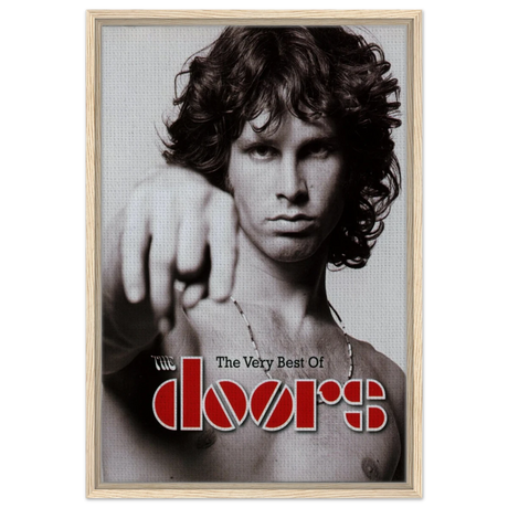 The Doors – A Tribute to Jim Morrison & Rock’s Poetic Rebel - 50x75 cm / 20x30″ - Framed Canvas - Wood frame