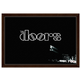 The Doors – Rock’s Poetic Rebel - 40x60 cm / 16x24″ - Framed Canvas - Dark wood frame
