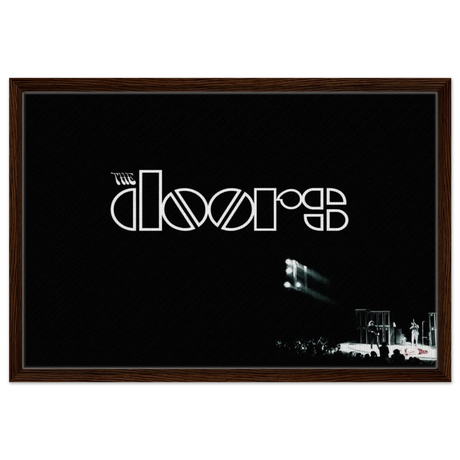 The Doors – Rock’s Poetic Rebel - 50x75 cm / 20x30″ - Framed Canvas - Dark wood frame