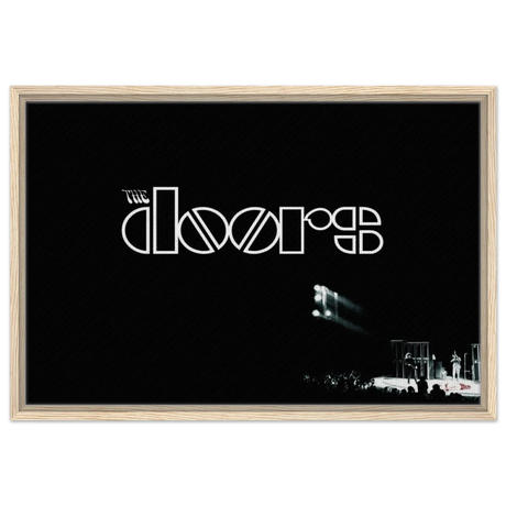 The Doors – Rock’s Poetic Rebel - 50x75 cm / 20x30″ - Framed Canvas - Wood frame