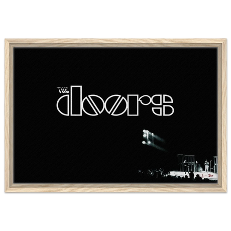 The Doors – Rock’s Poetic Rebel - 40x60 cm / 16x24″ - Framed Canvas - Wood frame