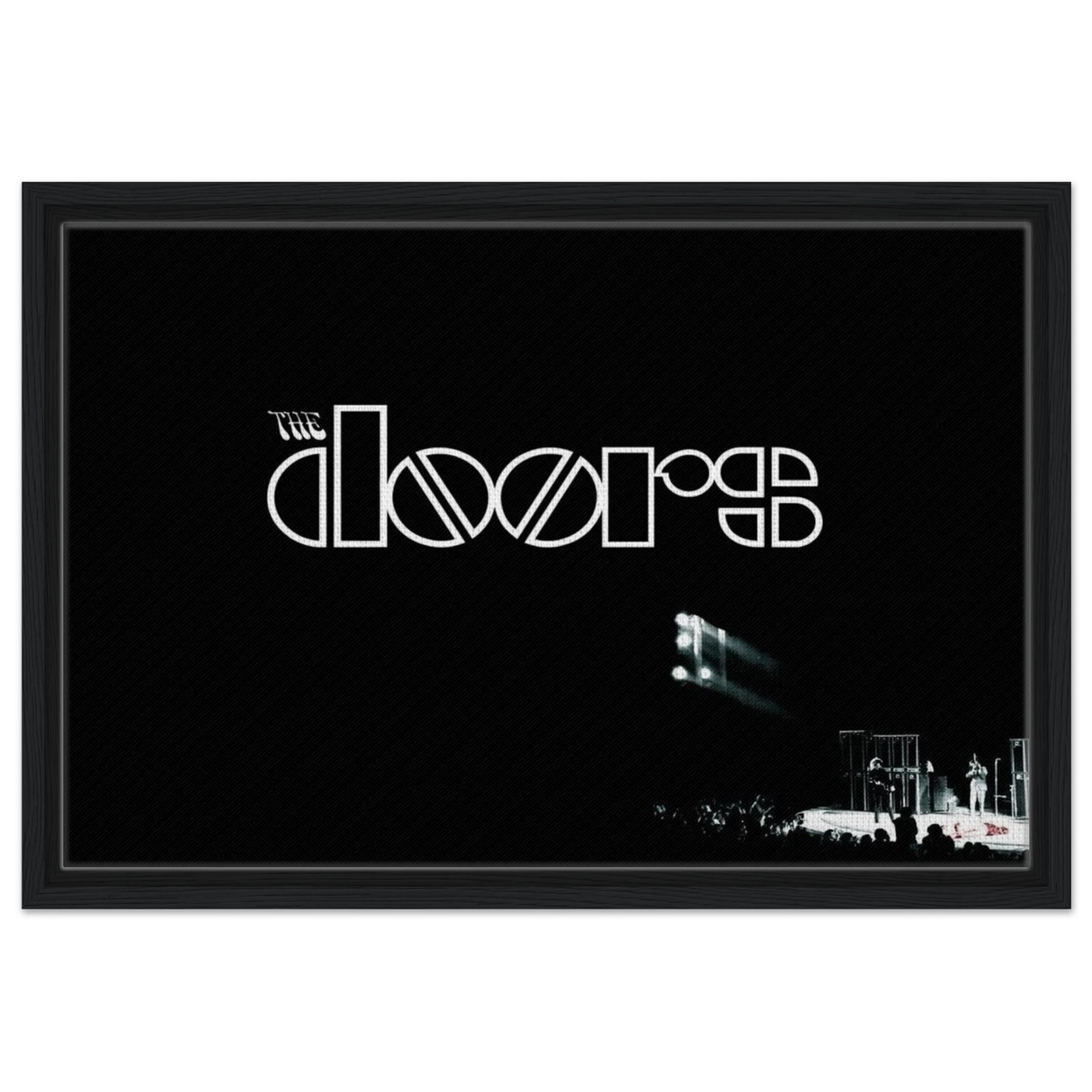 The Doors – Rock’s Poetic Rebel - 40x60 cm / 16x24″ - Framed Canvas - Black frame
