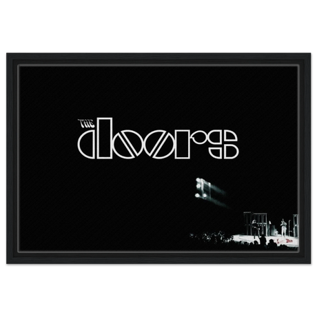 The Doors – Rock’s Poetic Rebel - 40x60 cm / 16x24″ - Framed Canvas - Black frame