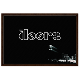 The Doors – Rock’s Poetic Rebel - 60x90 cm / 24x36″ - Framed Canvas - Dark wood frame