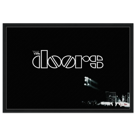 The Doors – Rock’s Poetic Rebel - 60x90 cm / 24x36″ - Framed Canvas - Black frame