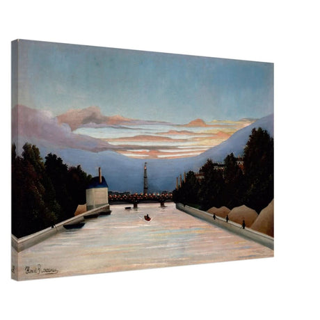 The Eiffel Tower, c. 1898 by Henri Rousseau - Canvas - 50x75 cm / 20x30″ - Slim