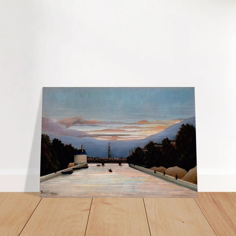 The Eiffel Tower, c. 1898 by Henri Rousseau - Brushed Aluminum Print - 70x100 cm / 28x40″ - 