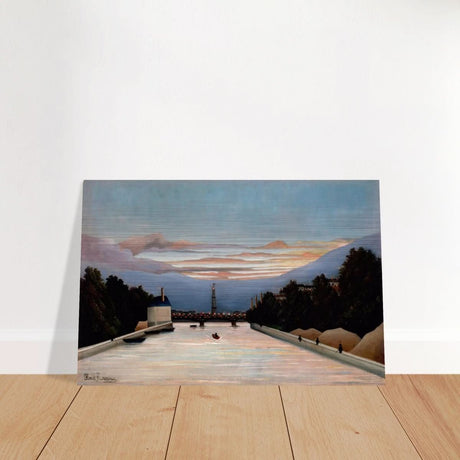 The Eiffel Tower, c. 1898 by Henri Rousseau - Brushed Aluminum Print - 40x60 cm / 16x24″ - 
