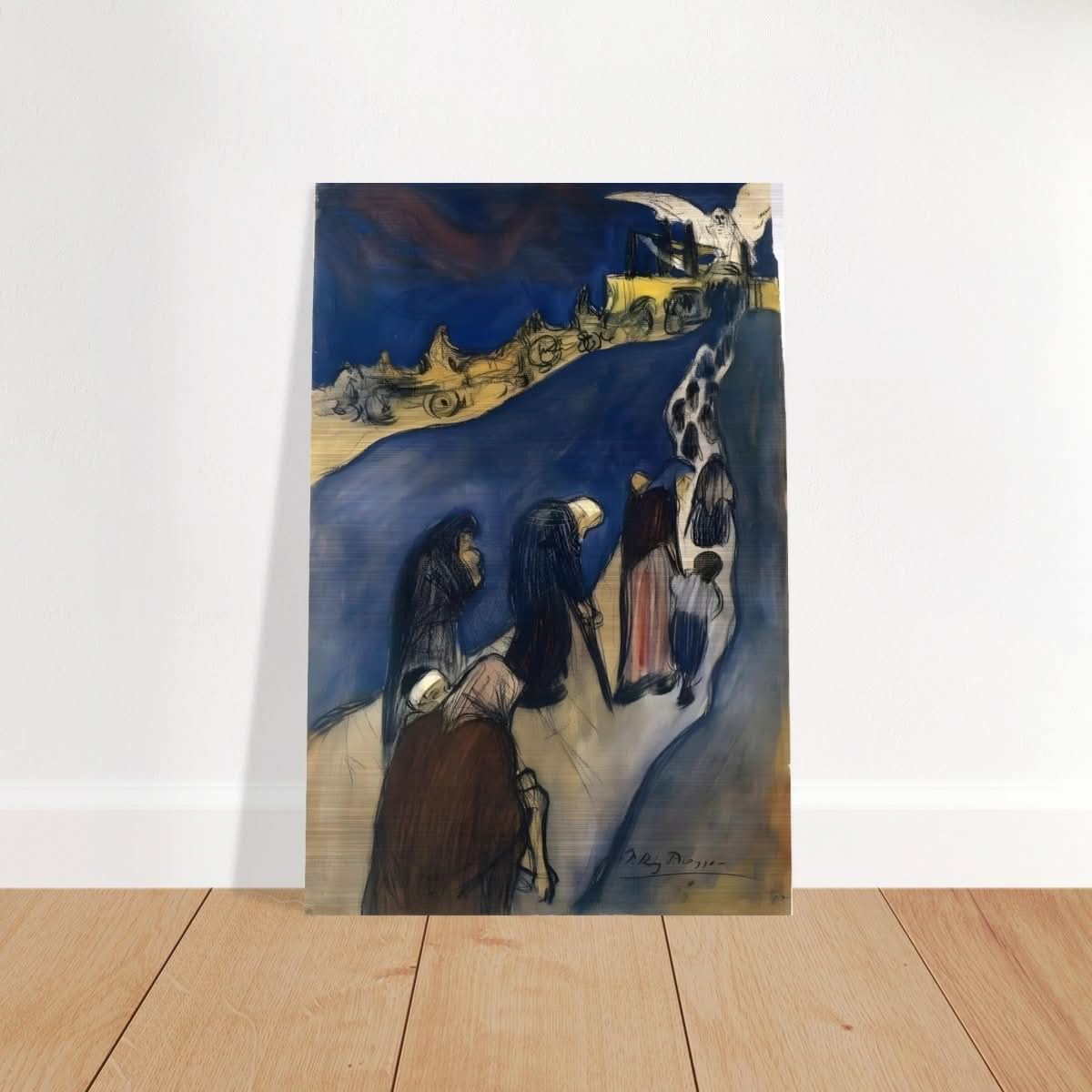 The End of the Road (Au bout de la route) by Pablo Picasso - Brushed Aluminum Print - 60x90 cm / 24x36″ - 