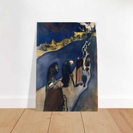 The End of the Road (Au bout de la route) by Pablo Picasso - Brushed Aluminum Print - 70x100 cm / 28x40″ - 