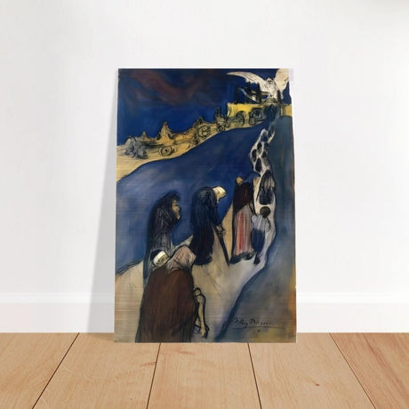 The End of the Road (Au bout de la route) by Pablo Picasso - Brushed Aluminum Print - 30x45 cm / 12x18″ - 