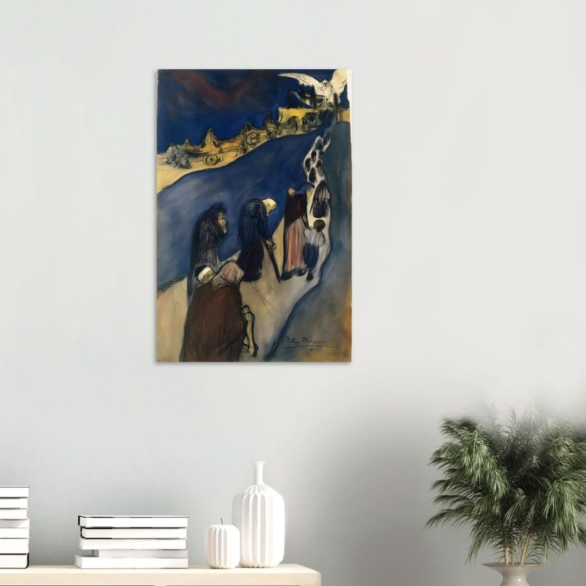 The End of the Road (Au bout de la route) by Pablo Picasso - Wood Prints - 50x75 cm / 20x30″ - 20 mm