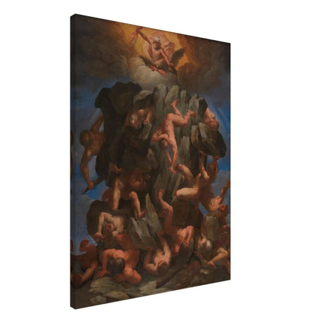 The Fall of the Giants by Guido Reni | Vintage wall art print - Canvas - 60x80 cm / 24x32″ - 