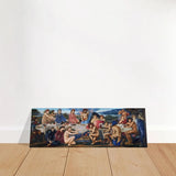 The Feast of Peleus by Edward Burne - Jones | Vintage Masterpiece Art Print - Brushed Aluminum Print - 30x90 cm / 12x36″ - 