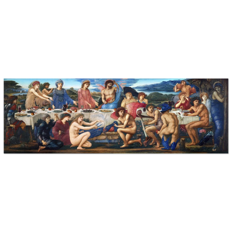 The Feast of Peleus by Edward Burne - Jones | Vintage Masterpiece Art Print - Aluminum Print - 30x90 cm / 12x36″ - 
