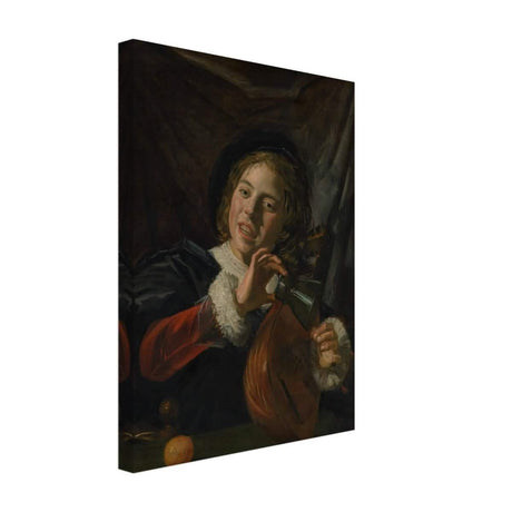 The Fingernail Test by Frans Hals and Judith Leyster | Vintage wall art print - Canvas - 30x40 cm / 12x16″ - 