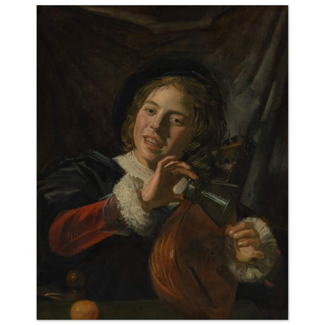 The Fingernail Test by Frans Hals and Judith Leyster | Vintage wall art print - Wood Prints - 40x50 cm / 16x20″ - 