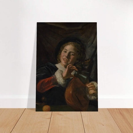 The Fingernail Test by Frans Hals and Judith Leyster | Vintage wall art print - Brushed Aluminum Print - 70x100 cm / 28x40″ - 