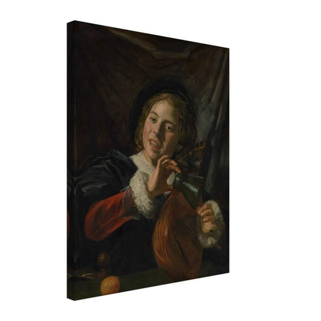 The Fingernail Test by Frans Hals and Judith Leyster | Vintage wall art print - Canvas - 40x50 cm / 16x20″ - 