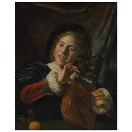 The Fingernail Test by Frans Hals and Judith Leyster | Vintage wall art print - Aluminum Print - 40x50 cm / 16x20″ - 