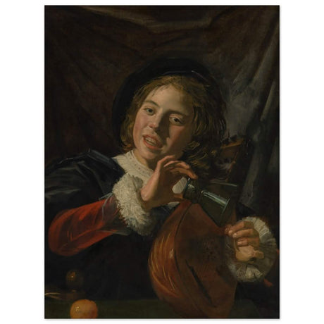 The Fingernail Test by Frans Hals and Judith Leyster | Vintage wall art print - Wood Prints - 30x40 cm / 12x16″ - 