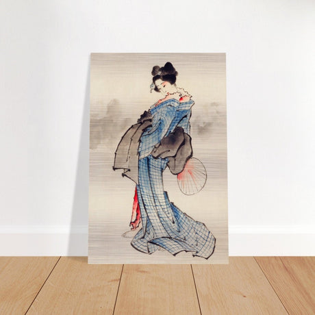 The Floral Empress | Japanese Heritage wall art print - Brushed Aluminum Print - 40x60 cm / 16x24″ - 