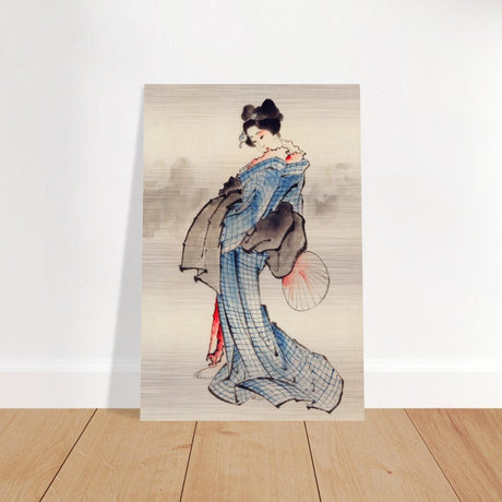 The Floral Empress | Japanese Heritage wall art print - Brushed Aluminum Print - 60x90 cm / 24x36″ - 