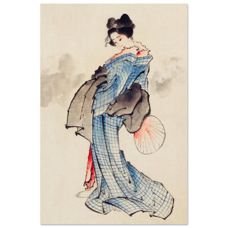 The Floral Empress | Japanese Heritage wall art print - Aluminum Print - 60x90 cm / 24x36″ - 