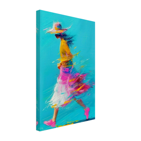 The Flow of Freedom | Abstract Expressionism & Modern Impressionism - 30x45 cm / 12x18″ - Canvas - 