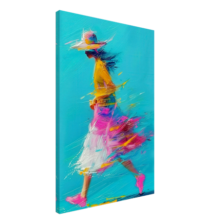 The Flow of Freedom | Abstract Expressionism & Modern Impressionism - 50x75 cm / 20x30″ - Canvas - 